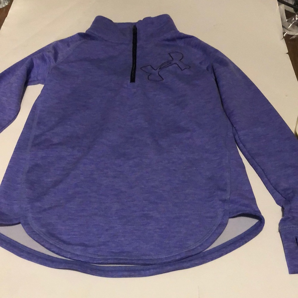 Girls Under Armor coldgear 1/4 zip long sleeve